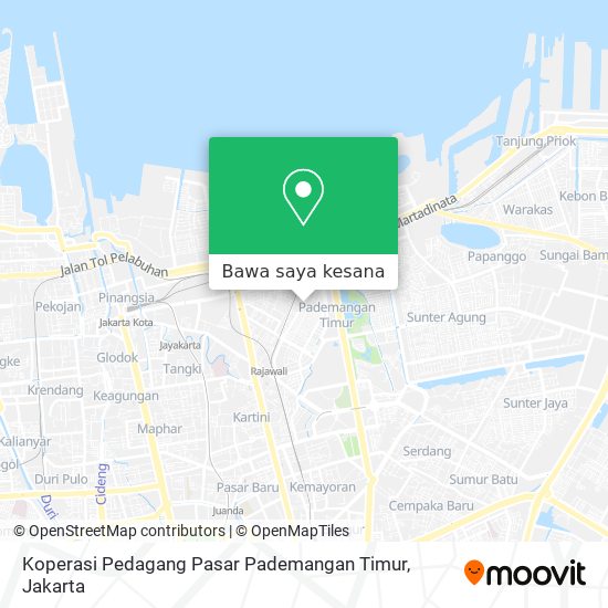 Peta Koperasi Pedagang Pasar Pademangan Timur