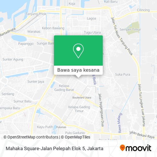 Peta Mahaka Square-Jalan Pelepah Elok 5