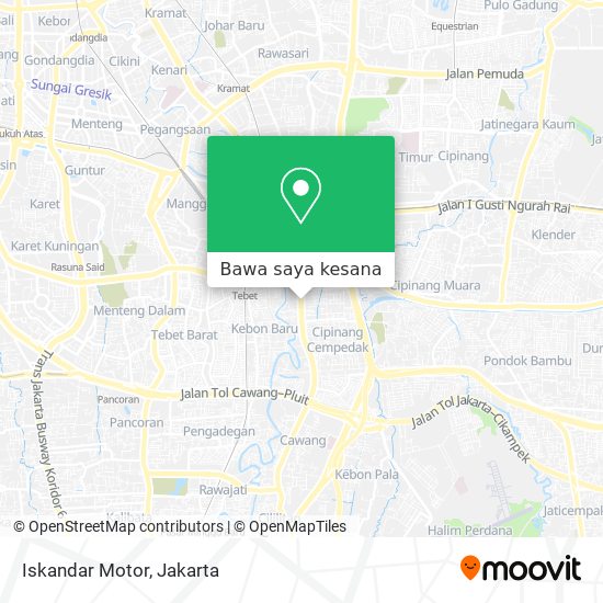 Peta Iskandar Motor