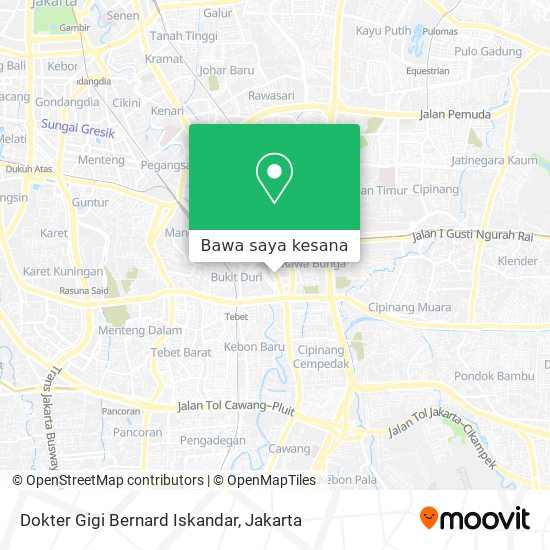 Peta Dokter Gigi Bernard Iskandar