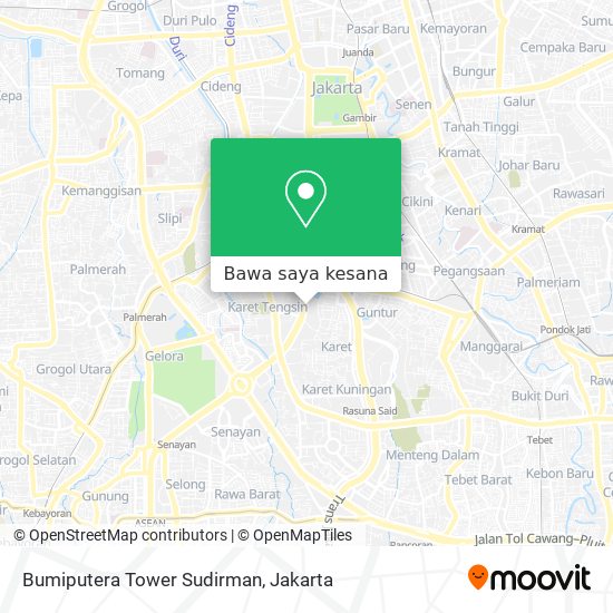 Peta Bumiputera Tower Sudirman