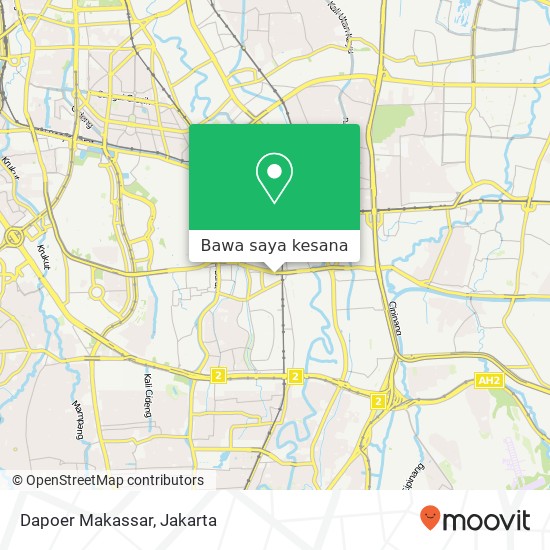 Peta Dapoer Makassar, Jalan Kh. Abdullah Syafi'ie 21B Tebet