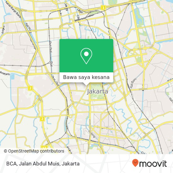 Peta BCA, Jalan Abdul Muis