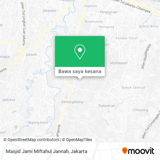 Peta Masjid Jami Miftahul Jannah