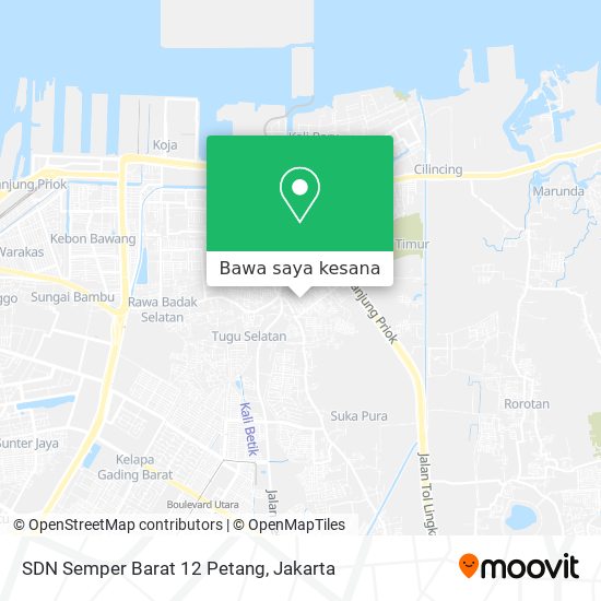 Peta SDN Semper Barat 12 Petang