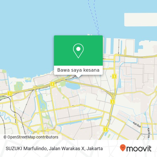 Peta SUZUKI Marfulindo, Jalan Warakas X