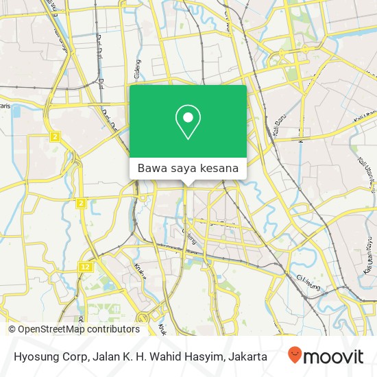 Peta Hyosung Corp, Jalan K. H. Wahid Hasyim