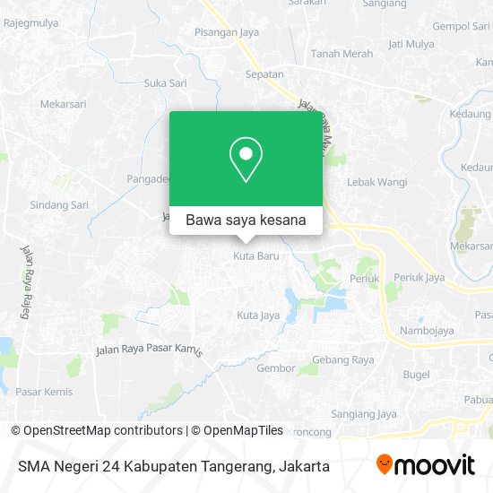Peta SMA Negeri 24 Kabupaten Tangerang