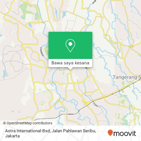 Peta Astra International-Bsd, Jalan Pahlawan Seribu
