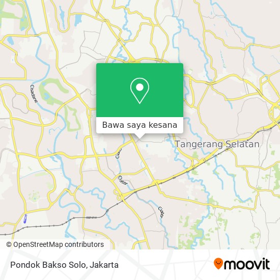 Peta Pondok Bakso Solo