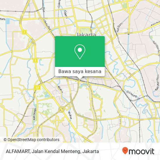 Peta ALFAMART, Jalan Kendal Menteng