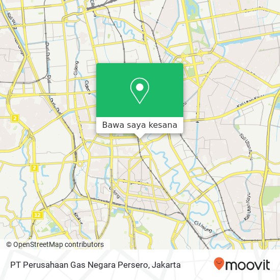 Peta PT Perusahaan Gas Negara Persero, Jalan Kh. Ridwan Rais