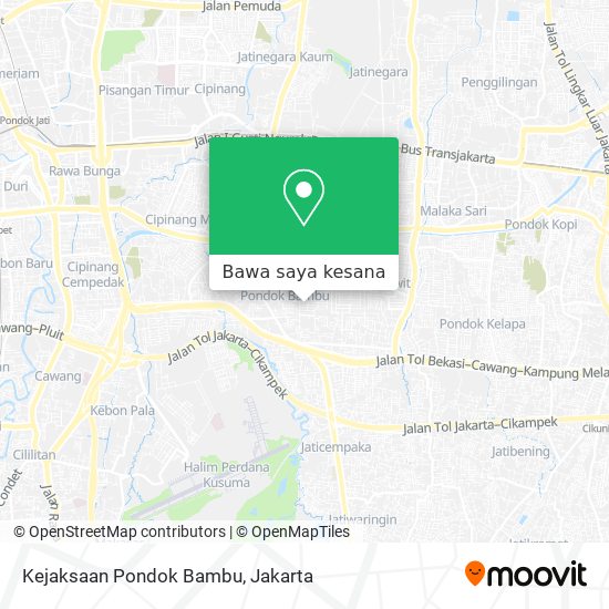 Peta Kejaksaan Pondok Bambu