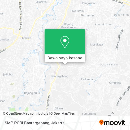 Peta SMP PGRI Bantargebang