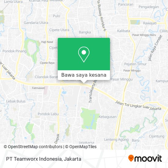 Peta PT Teamworx Indonesia