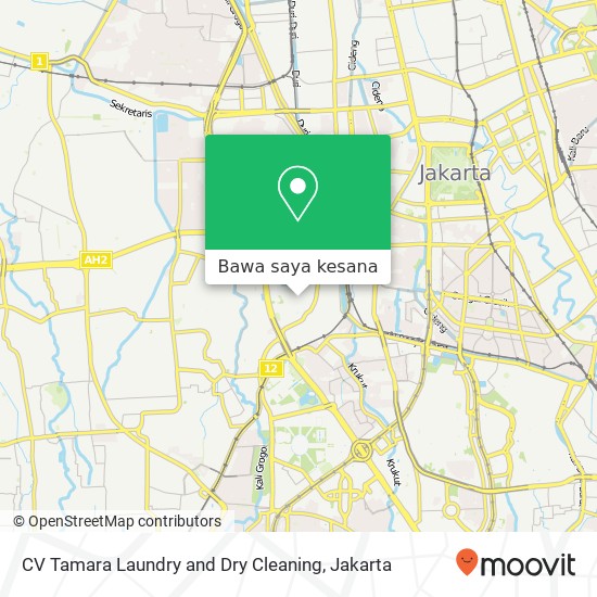 Peta CV Tamara Laundry and Dry Cleaning, Jalan Slipi 3 Palmerah