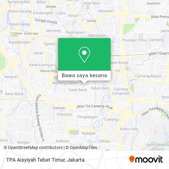 Peta TPA Aisyiyah Tebet Timur