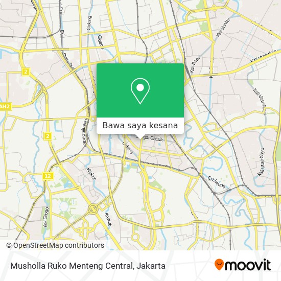 Peta Musholla Ruko Menteng Central