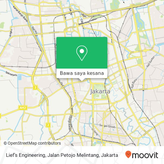 Peta Lief's Engineering, Jalan Petojo Melintang