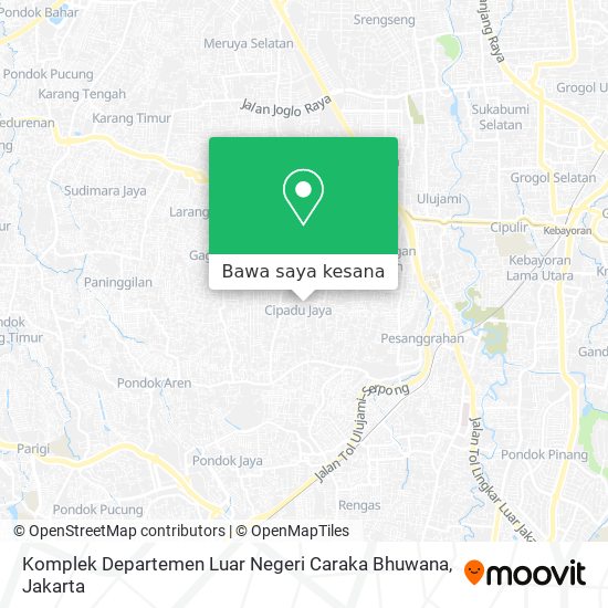 Peta Komplek Departemen Luar Negeri Caraka Bhuwana