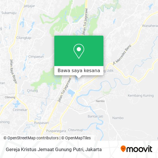 Peta Gereja Kristus Jemaat Gunung Putri