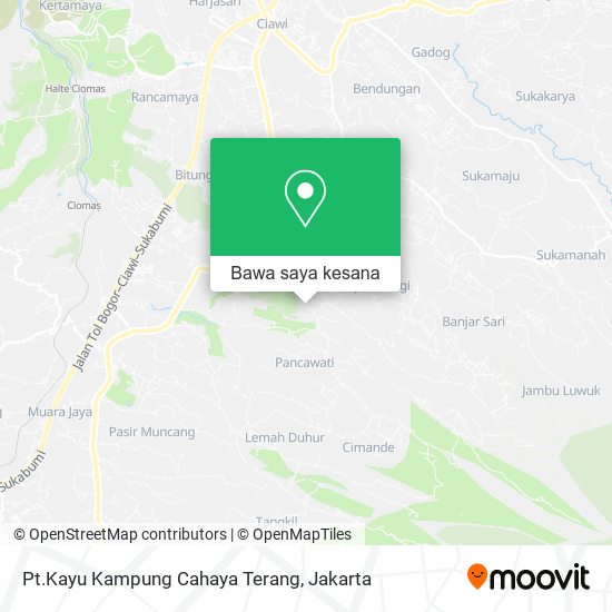 Peta Pt.Kayu Kampung Cahaya Terang, Jalan Pancawati