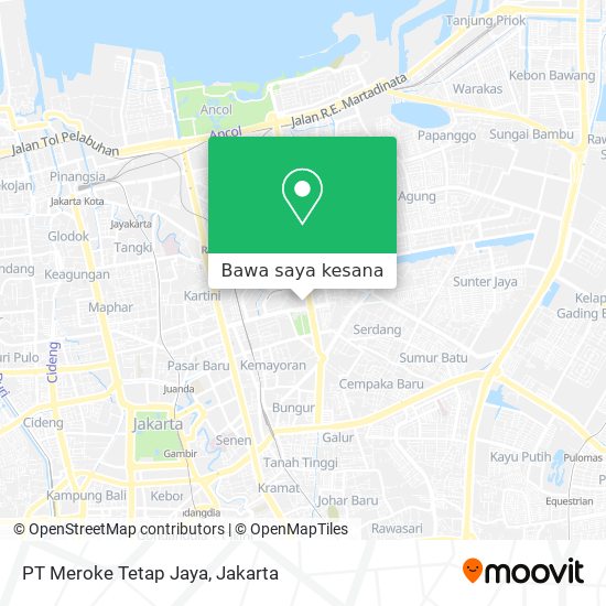 Peta PT Meroke Tetap Jaya