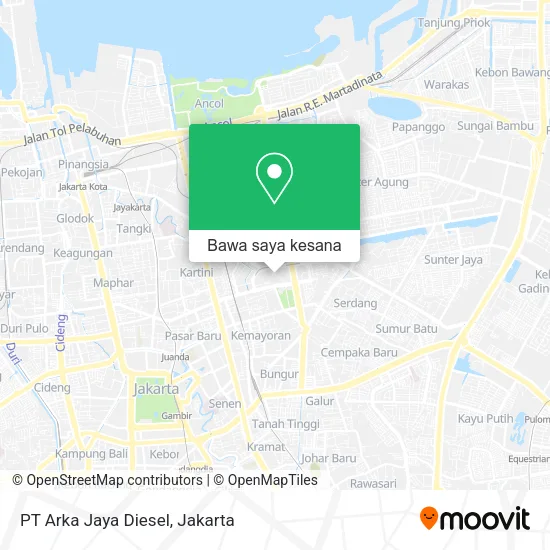 Peta PT Arka Jaya Diesel