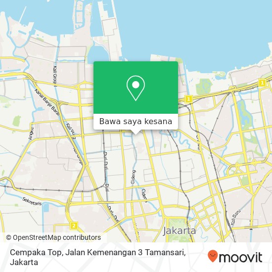 Peta Cempaka Top, Jalan Kemenangan 3 Tamansari