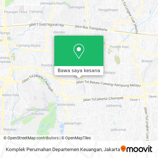 Peta Komplek Perumahan Departemen Keuangan