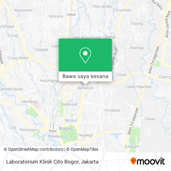 Peta Laboratorium Klinik Cito Bogor