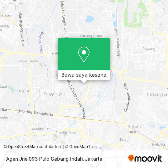 Peta Agen Jne 093 Pulo Gebang Indah