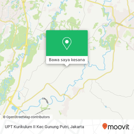 Peta UPT Kurikulum II Kec Gunung Putri