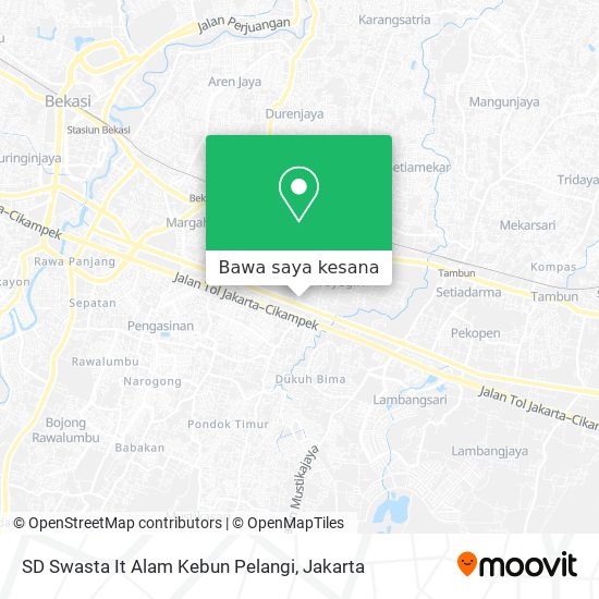 Peta SD Swasta It Alam Kebun Pelangi