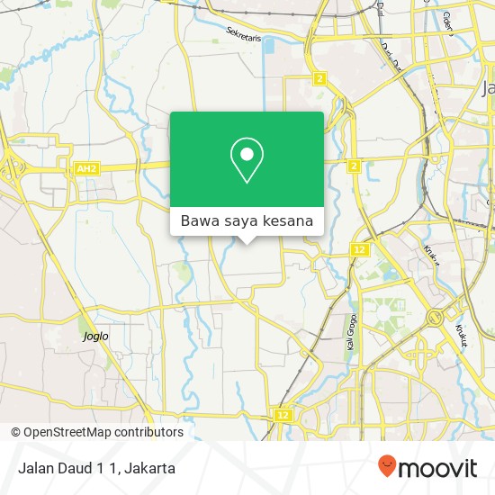 Peta Jalan Daud 1 1, Kebon Jeruk