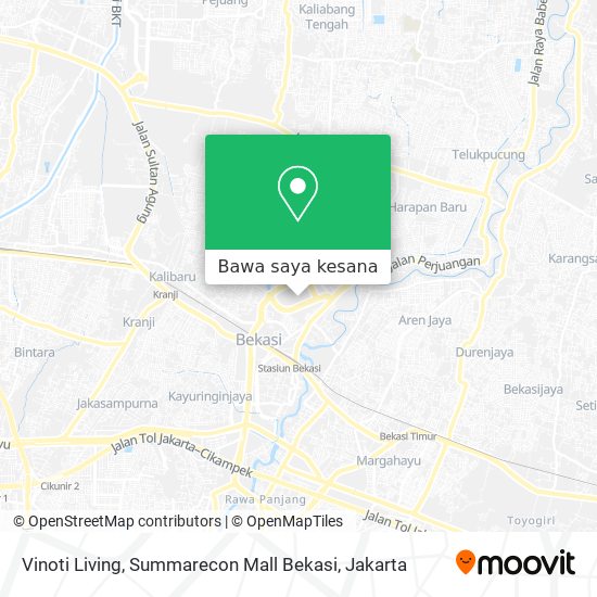 Peta Vinoti Living, Summarecon Mall Bekasi