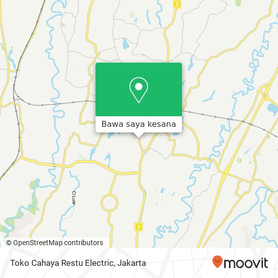 Peta Toko Cahaya Restu Electric, Jalan Cikaret