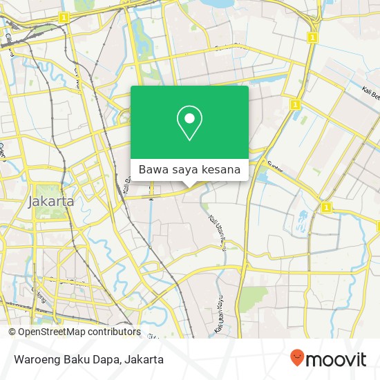 Peta Waroeng Baku Dapa, Jalan Letjen. Suprapto Cempaka Putih