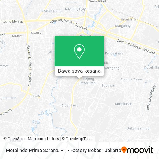 Peta Metalindo Prima Sarana. PT - Factory Bekasi