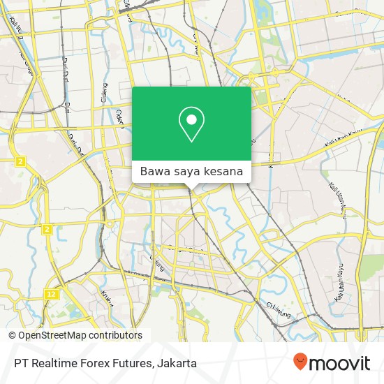 Peta PT Realtime Forex Futures, Jalan Kh. Ridwan Rais