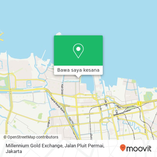 Peta Millennium Gold Exchange, Jalan Pluit Permai