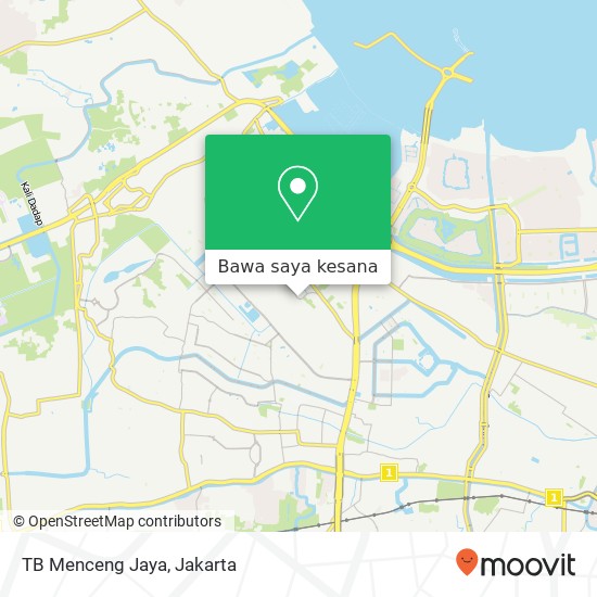 Peta TB Menceng Jaya, Jalan Raya Menceng