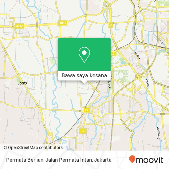 Peta Permata Berlian, Jalan Permata Intan