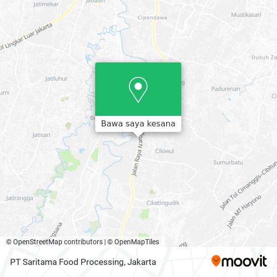 Peta PT Saritama Food Processing