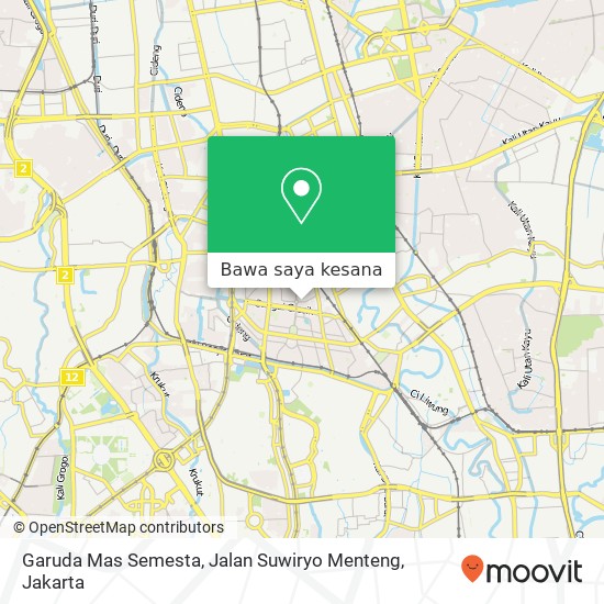 Peta Garuda Mas Semesta, Jalan Suwiryo Menteng