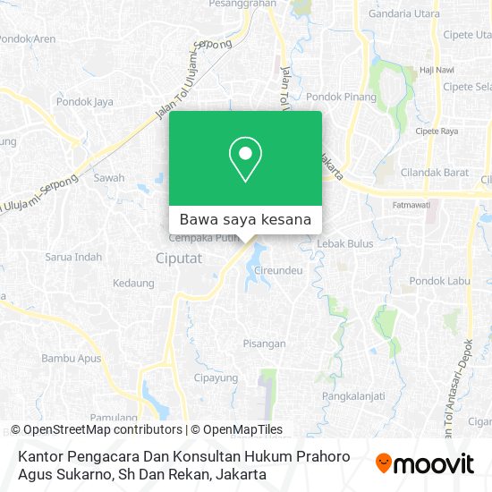 Peta Kantor Pengacara Dan Konsultan Hukum Prahoro Agus Sukarno, Sh Dan Rekan