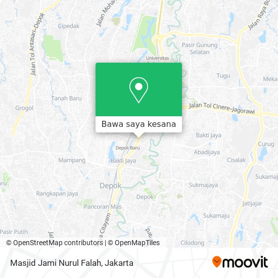Peta Masjid Jami Nurul Falah