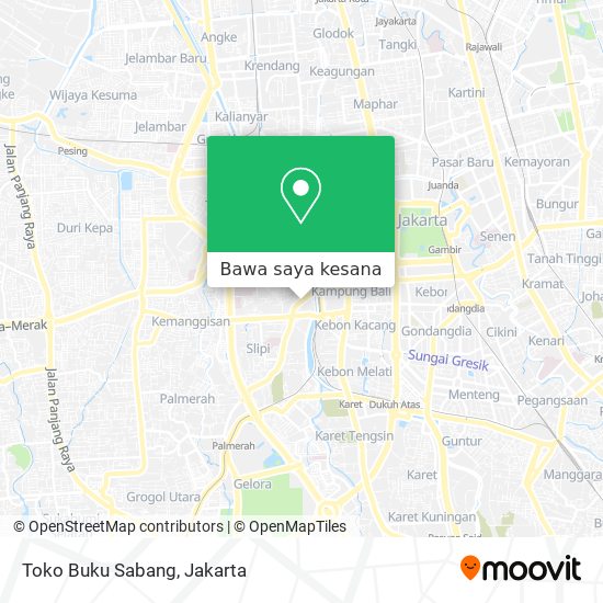 Peta Toko Buku Sabang