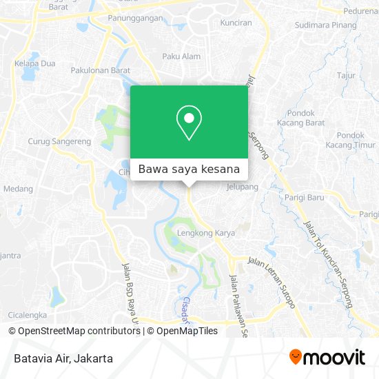 Peta Batavia Air