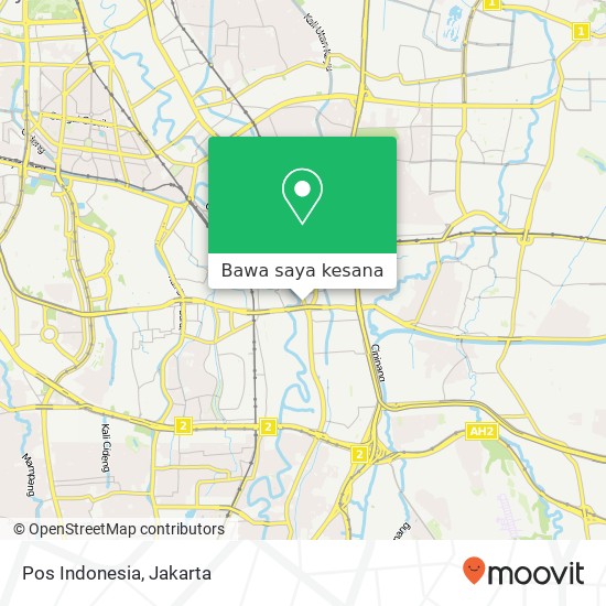 Peta Pos Indonesia, Jalan Jatinegara Barat